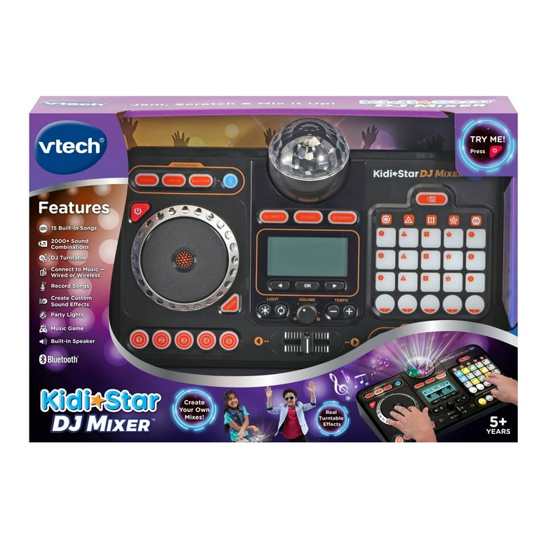 VTech KidiStar DJ Mixer Black