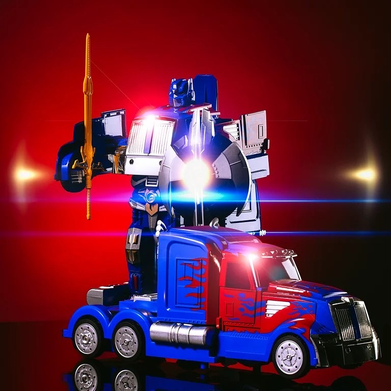 รถแปลงร่างหุ่นยนต์ Best Choice Products RC Transforming Toy Semi Truck Robot Car w/ Sound