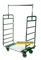 Stainless Luggage 4Trolley Wheelst รถเข็นกระเป๋า 002-UC-024,Xe đẩy hành lý,ឥវ៉ាន់ Trolley,行李車,Luggage Trolley