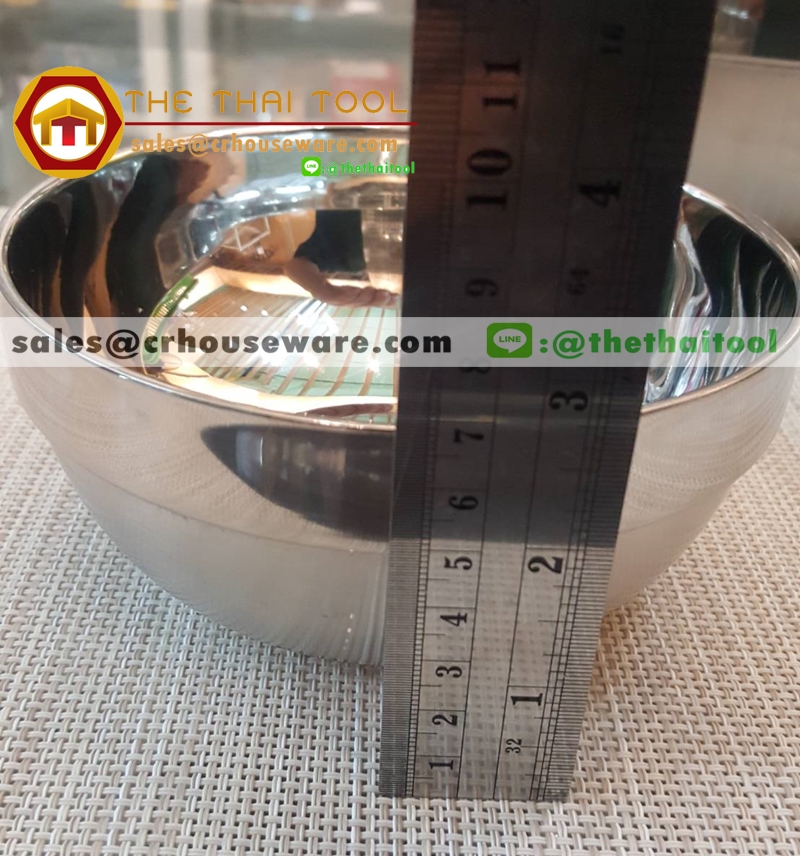 ชามสแตนเลส 2 ชั้น 14 ซม. 008-MP302, ชามเกาหลีสเตนเลส 2 ชั้น