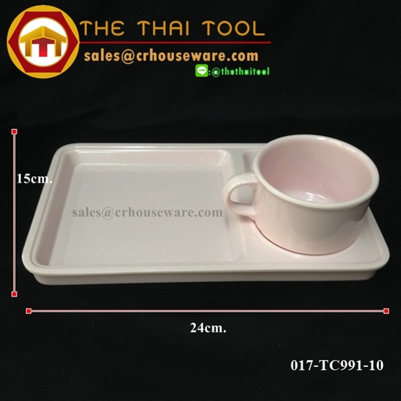 ชุดเบรคเมลามีน , ชุดของว่าง 3 ช่อง 017-TC991-10