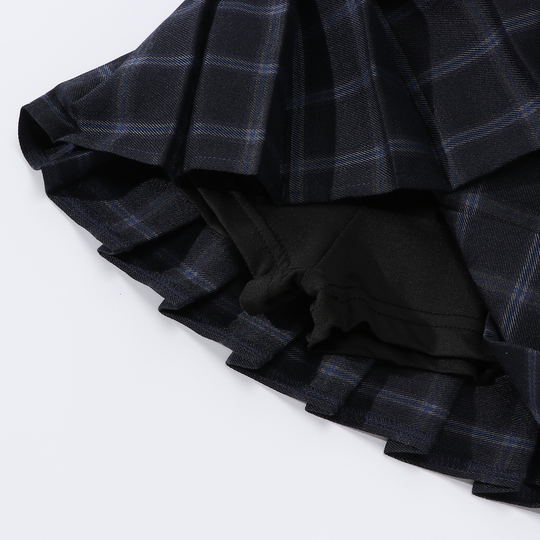 กระโปรงเด็กผู้หญิง อัดพลีทมินิ สีพื้น