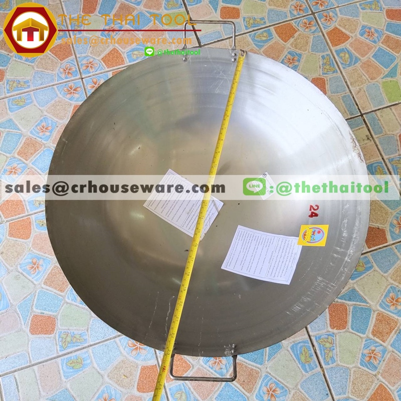 กระทะจีน 2 หู เบอร์ 24 รหัสสินค้า 008-ICW-224