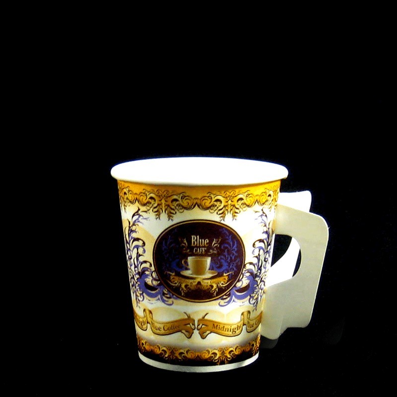 แก้วกาแฟกระดาษ 6.5 ออนซ์ ลาย มีหู