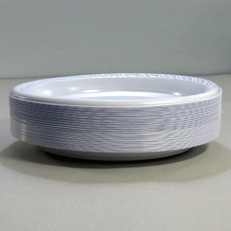 จานพลาสติกขาว 9" ( 50 ใบ )