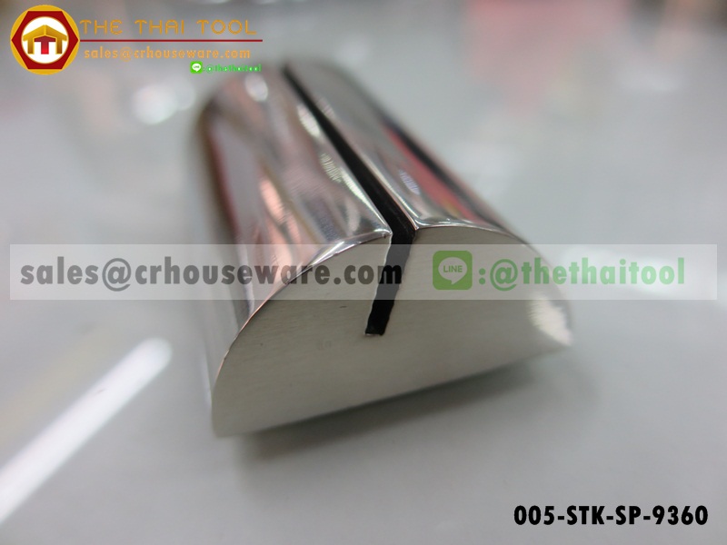 ขาตั้งป้ายชื่อสแตนเลส ทรงครึ่งวงกลม 005-STK-SP-9360
