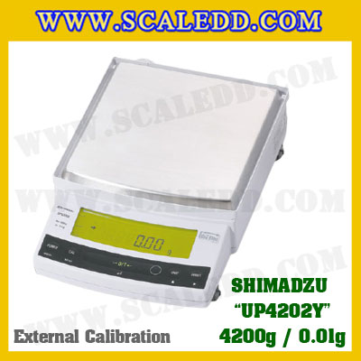 เครื่องชั่งดิจิตอล ทศนิยม 2 ตำแหน่ง รุ่น UP4202Y พิกัด4200gx0.01g เครื่องชั่งละเอียดสูง4200g เครื่องชั่งน้ำหนัก4200g ตาชั่ง4200กรัม พิกัดน้ำหนัก 4200g ความละเอียด 0.01g ยี่ห้อ SHIMADZU รุ่น UP4202Y