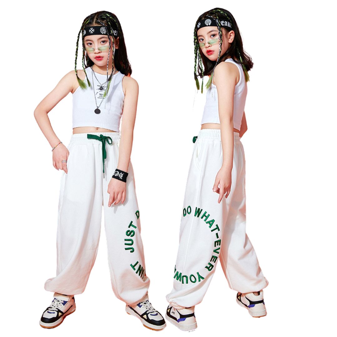 พร้อมส่ง เฉพาะเสื้อกล้ามสีขาว ***ชุดเต้น ชุดแดนซ์ เสื้อกล้าม