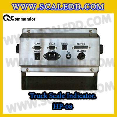 หัวอ่านเครื่องชั่งรถบรรทุก INDICATOR Commandor HP-08 จอแสดงน้ำหนักเครื่องชั่งรถบรรทุก Truck Scale ยี่ห้อ Commandor รุ่น HP-08