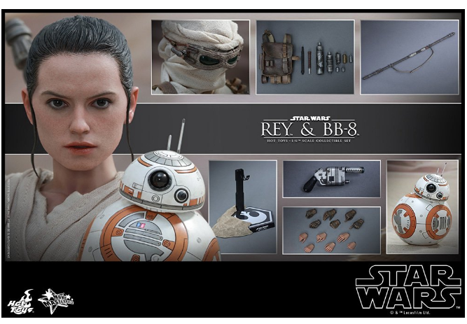 HOTTOYS - Star wars 7 - Rey & BB-8