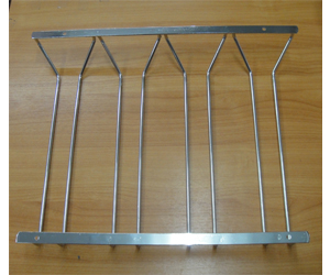 รางแขวนแก้ว 4 แถว STAINLESS STEEL CHROME PLATED HANGING GLASS 4 ROWS 013-TF-SGB-4