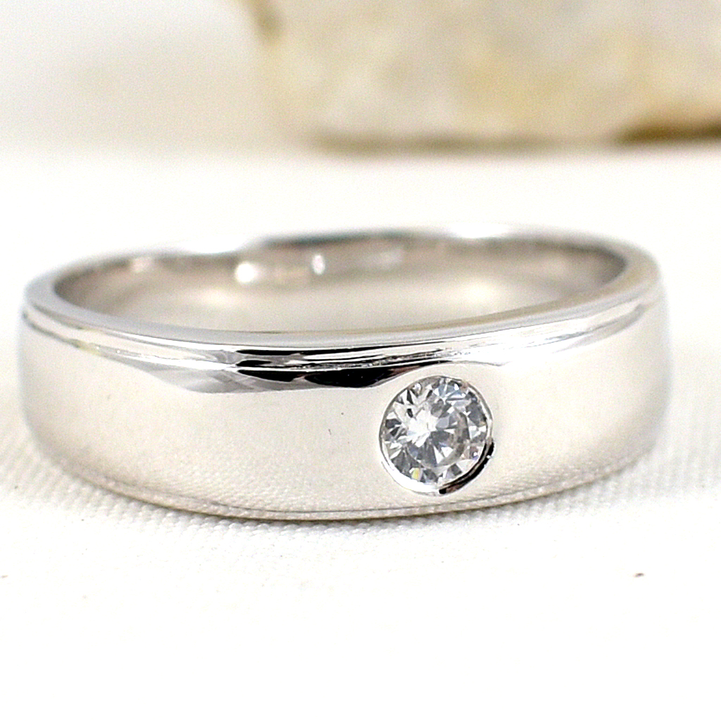 แหวนเงินแท้ราคาถูกชุบทองคำขาว เพชรCZแท้ 0.10 กะรัต งานประณีตสวยงาม สั่งผลิตค่ะ