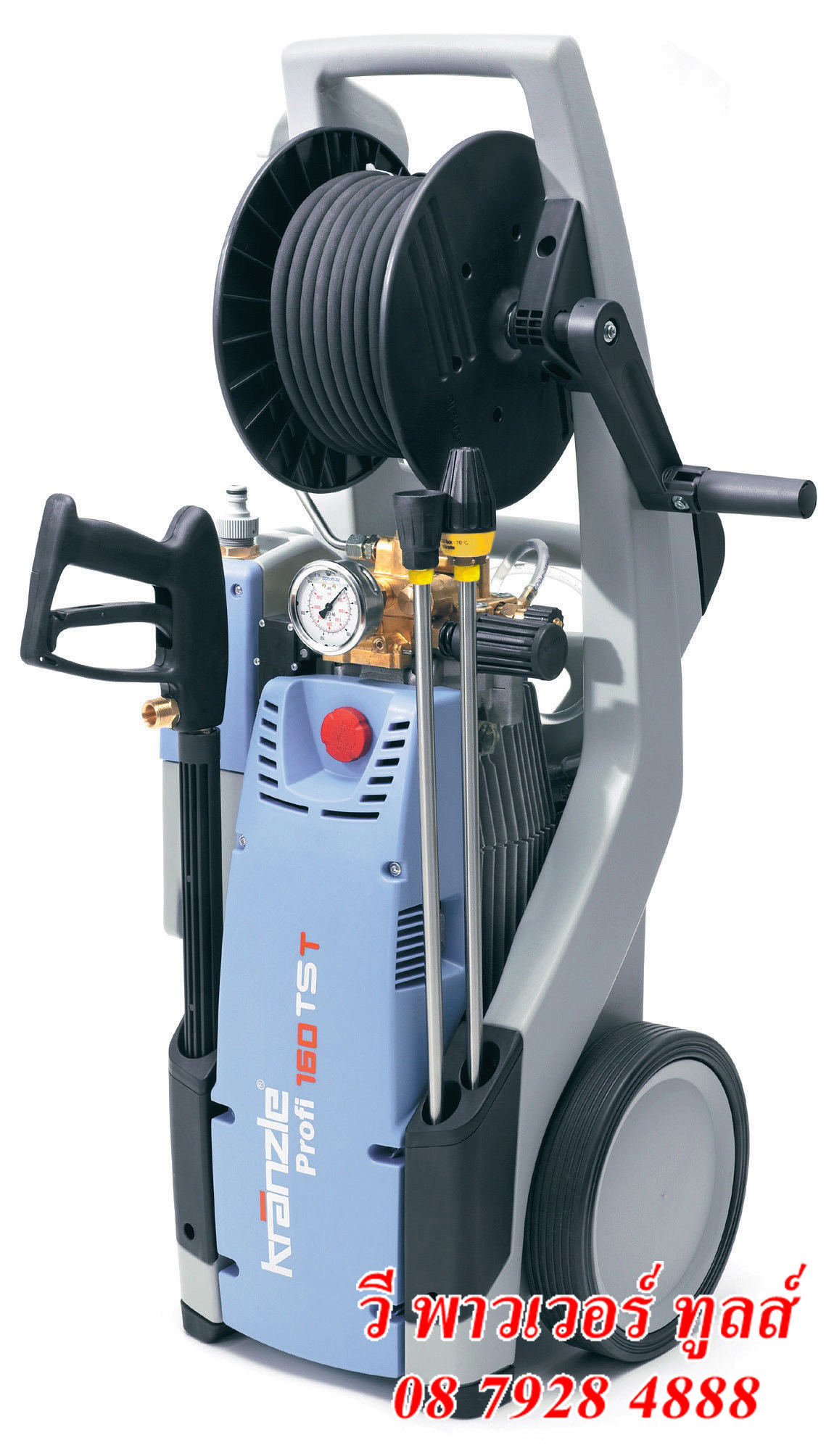 Kranzle Profi175 TS T - Profi Series ครันเซลล์ เครื่องฉีดน้ำแรงดันสูง รุ่นใหญ่ มีแทงค์เก็บน้ำในตัว แบบมี 2 ล้อเข็น