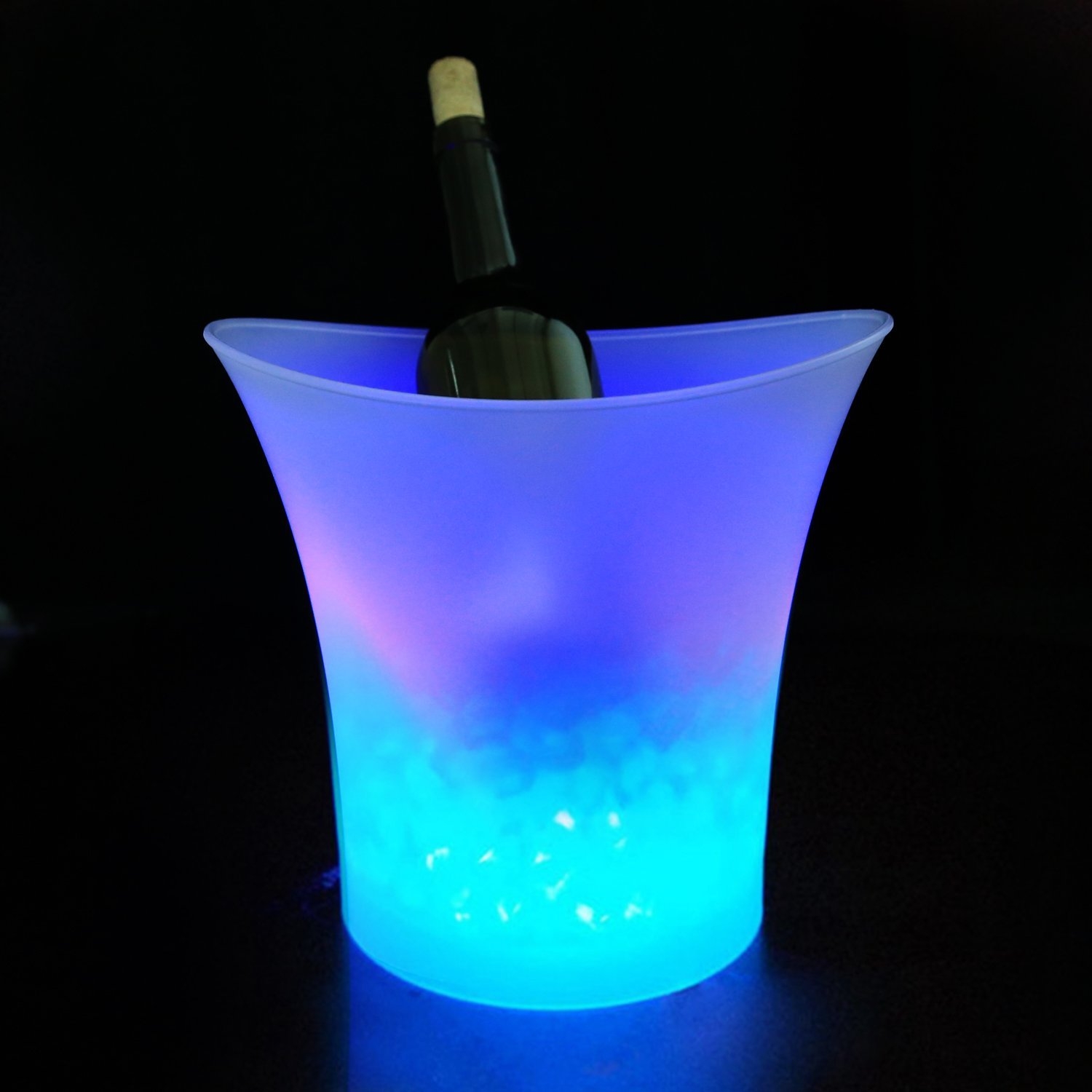 ถังแช่ไวน์พลาสติกไฟ LED ไฟเปลี่ยนสี ( เนื้อ PP )