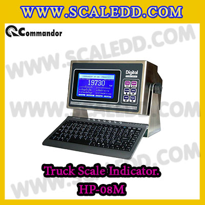 หัวอ่านเครื่องชั่งรถบรรทุก INDICATOR Commandor HP-08M จอแสดงน้ำหนักเครื่องชั่งรถบรรทุก Truck Scale ยี่ห้อ Commandor รุ่น HP-08M