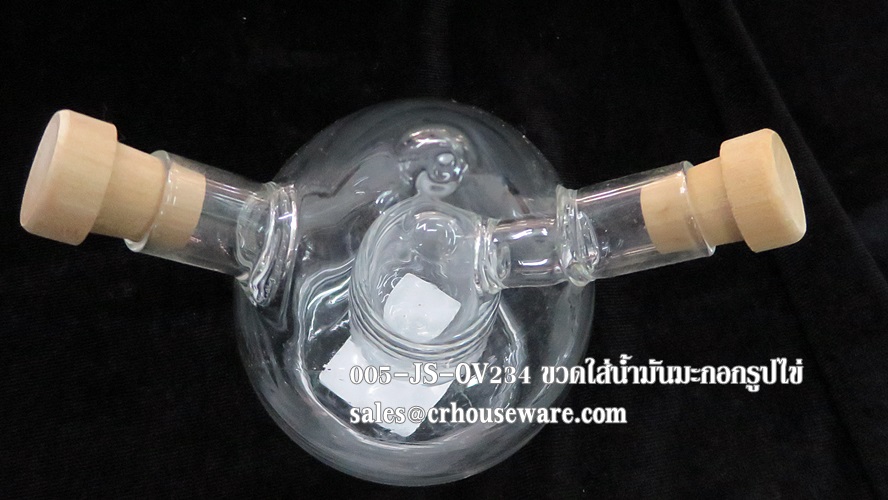 ขวดใส่น้ำมันมะกอก เวนิก้า รูปทรงพีระมิด 005-JS-OV201