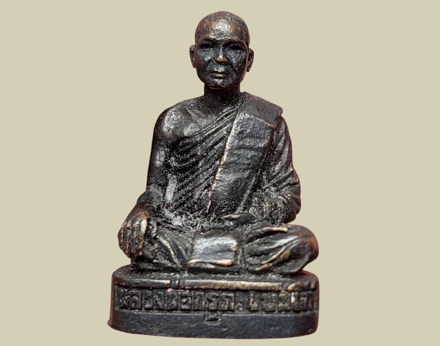รูปเหมือน หลวงพ่อกรุด วัดทองบ่อ จ.อยุธยา รูปเหมือนรุ่นแรก สร้างปี 2526 เนื้อทองผสม