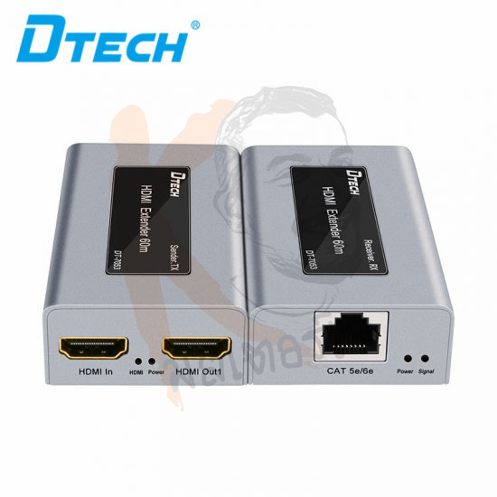 HDMI Extender 60m รองรับ 1080P 60Hz และสาย LAN CAT5e/6e by DTECH
