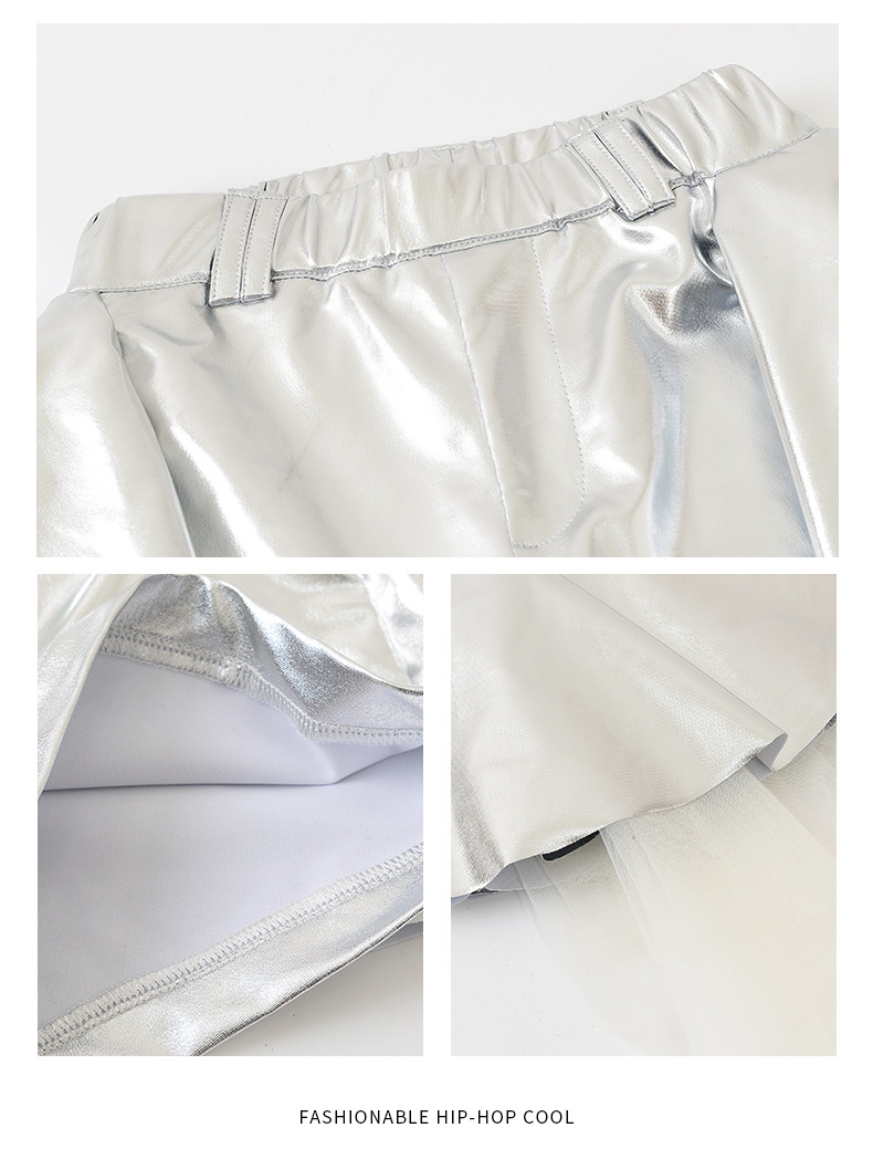 friendly4kid ชุดเต้น HipHop Kidsเสื้อ+กางเกงหางปลา jazz dance kids