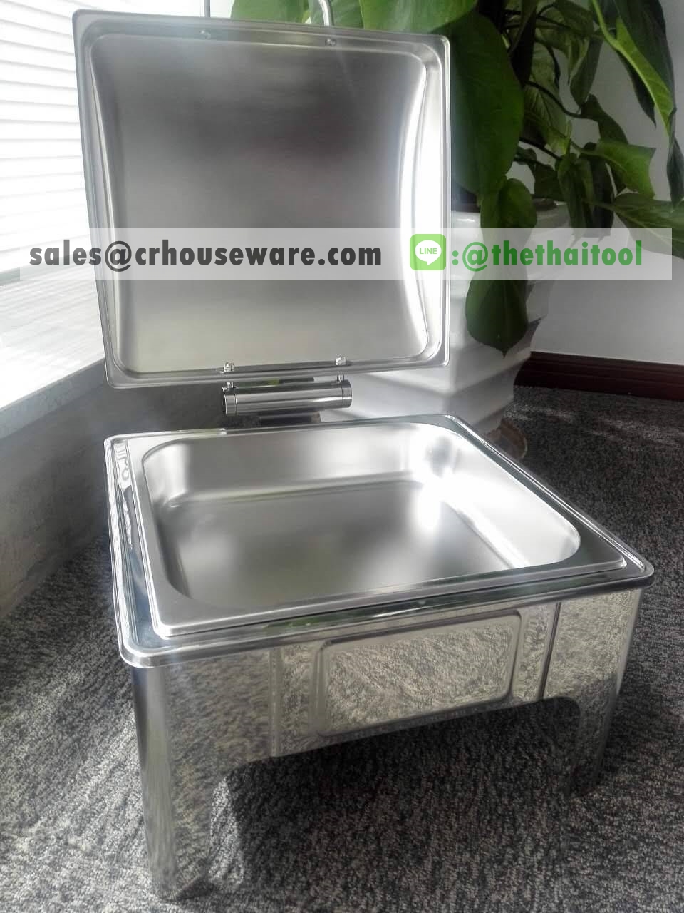 ชุดอ่างอุ่นอาหาร 2/3 รหัส 005-SD322 ,2/3 size chafing dish