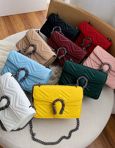 สินค้าพรีออเดอร์ กระเป๋าแฟชั่นสวยหรู มี 9 สี รหัส PO-BAG-049