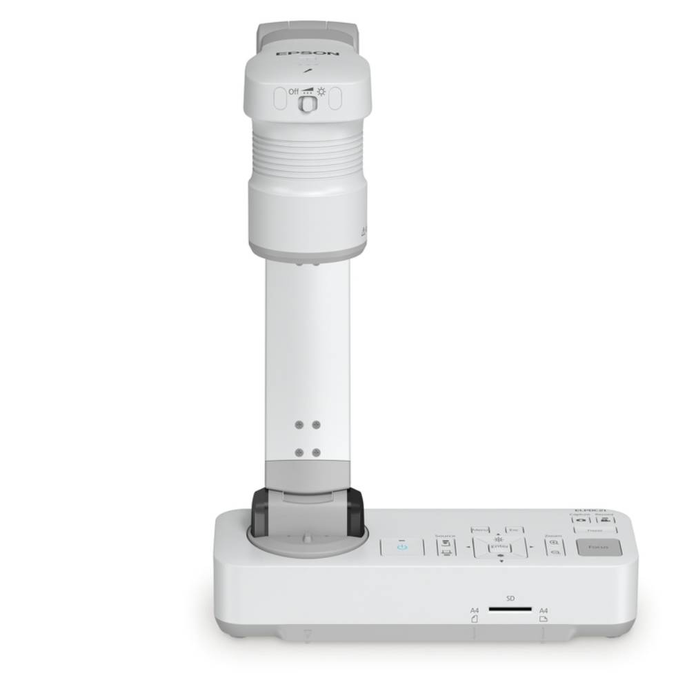 EPSON ELPDC21 Full HD Visualizer เครื่องฉายภาพ 3 มิติ พกพา ความละเอียด 2 ล้าน จับภาพถึง A3 อุปกรณ์รองรับ กล้องจุลทรรศน์