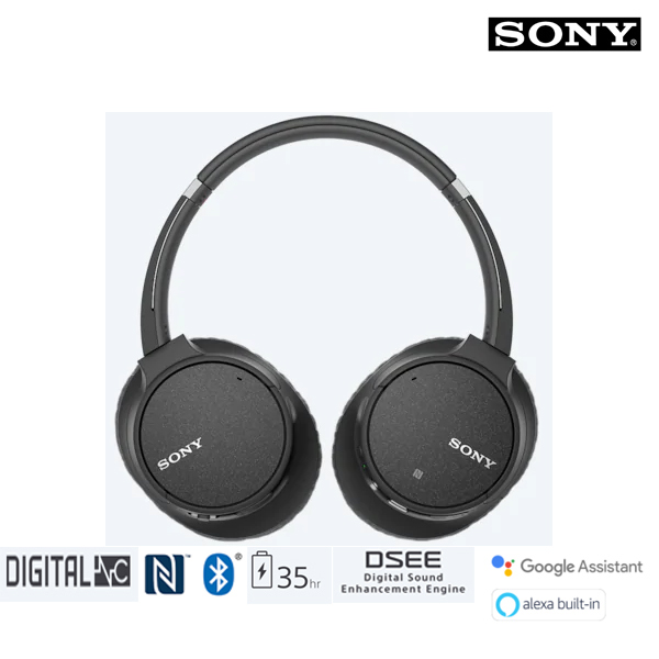SONY หูฟังไร้สายป้องกันเสียงรบกวนแบบครอบหัว WH-CH700N