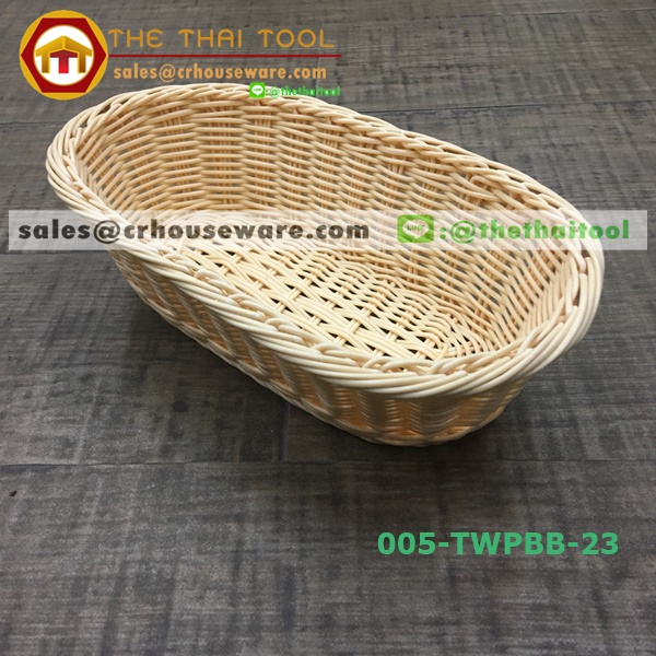 ตะกร้าหวายเทียม แบบวงรี 005-TWPBB-23