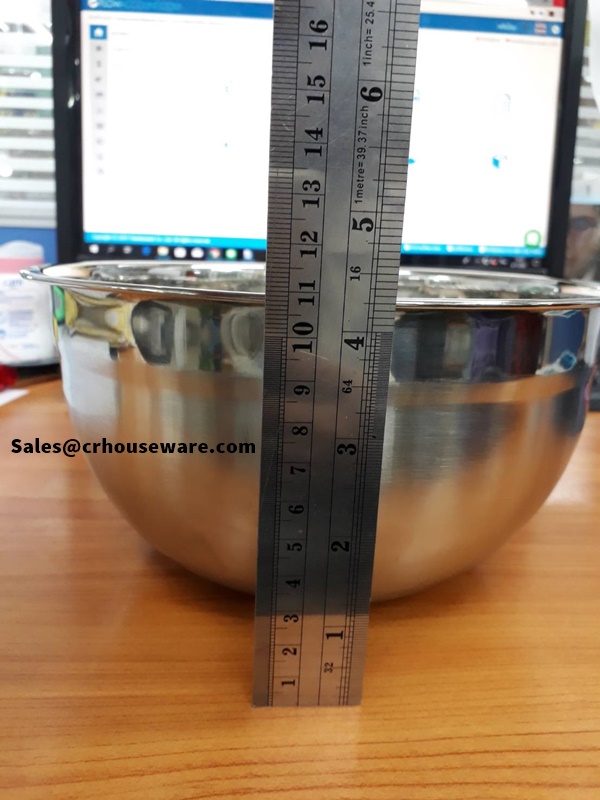 กะละมัง สแตนเลส ทรงลึก 008-TP-22