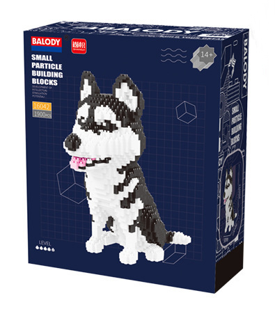 เลโก้นาโน Siberian Husky Dog(สุนัขพันธุ์ไซบีเรียนฮัสกี) Size Jumbo