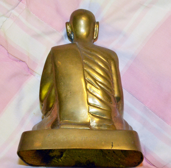 หลวงพ่ออินทร์ วัดเกาะหงษ์ ขนาด4นิ้ว เนื้อทองเหลือง สวยๆดินเก่า