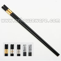 ตะเกียบเมลามีนสีดำปลายชุบทอง 006-TF-CS213 Melamine chopsticks black. (End of the shaft, gold plated.),),luxury chopsticks,ចង្កឹះប្រណីត,đũa sang trọng,豪华筷子,chopsticks luxury,