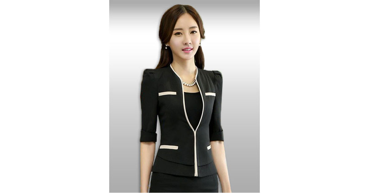 เสื้อสูทแฟชั่นแขนสามส่วนสไตล์เกาหลี มี 6ไซส รหัส2246