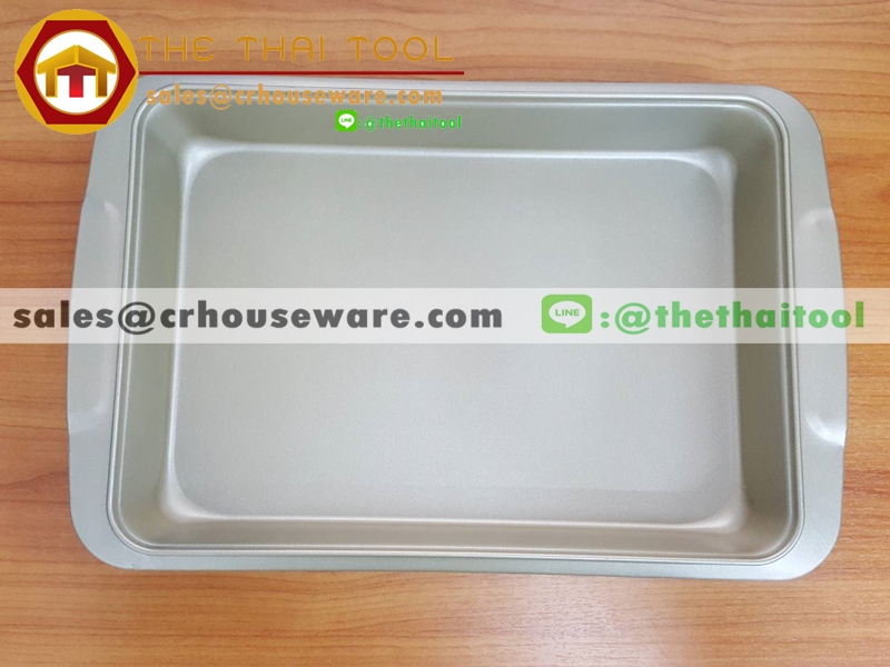 ถาดอบเทปล่อน สี่เหลี่ยม รหัส : 016-BK-2044 Teflon baking pan Square shape Code : 016-BK-2044