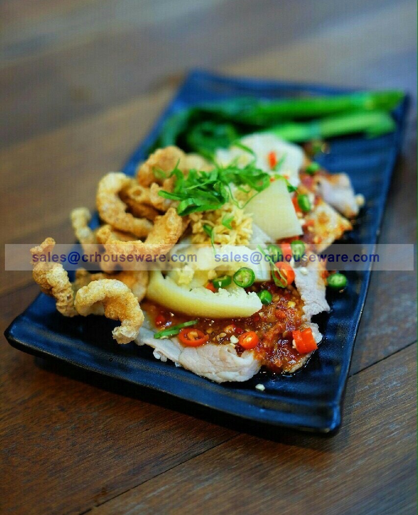 จานสี่เหลี่ยมผืนผ้า 017-PX-F151210