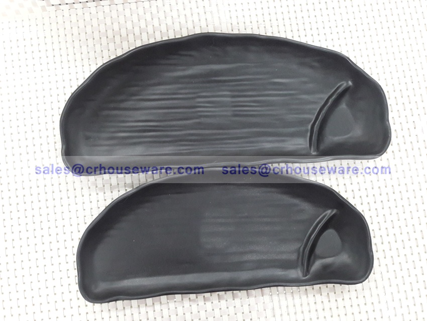 จานสแน็ก พร้อมช่องน้ำจิ้ม 017-PX-F152011