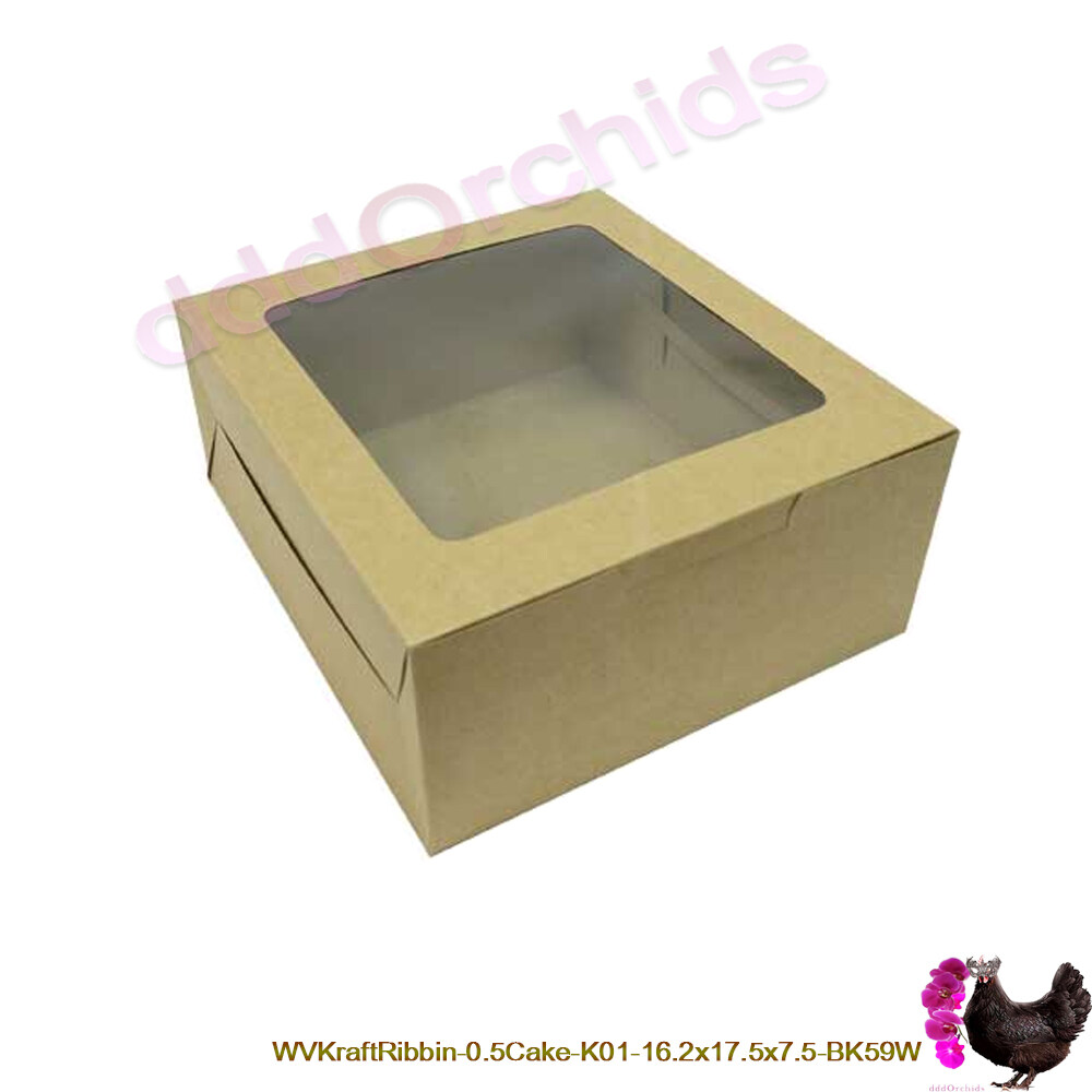 (10 ใบ) กล่องใส่ทุเรียน ใส่ขนมเค้กครึ่งปอนด์ ใส่ของขวัญ ของชำร่วย (BK59), ขนาด 16.2x17.5x7.5 เซนติเมตร, เลือกสี,จำนวนจากตัวเลือก