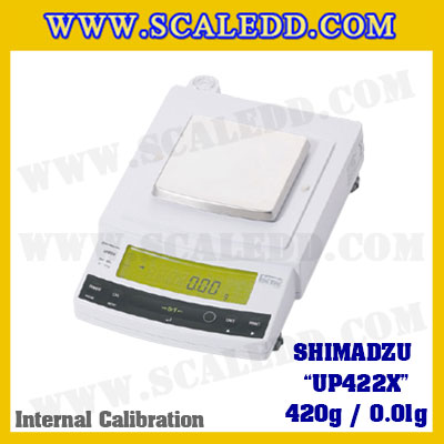 เครื่องชั่งดิจิตอล ทศนิยม 2 ตำแหน่ง รุ่น UP422X 420gx0.01g เครื่องชั่งละเอียดสูง420g เครื่องชั่งน้ำหนัก420g ตาชั่ง420กรัม พิกัดน้ำหนัก 420g ความละเอียด 0.01g ยี่ห้อ SHIMADZU รุ่น UP422X