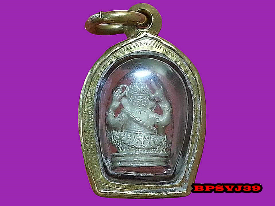 พระพิฆเณศวร ลอยองค์ โบสถ์พราหมณ์ เลี่ยมทองคำ