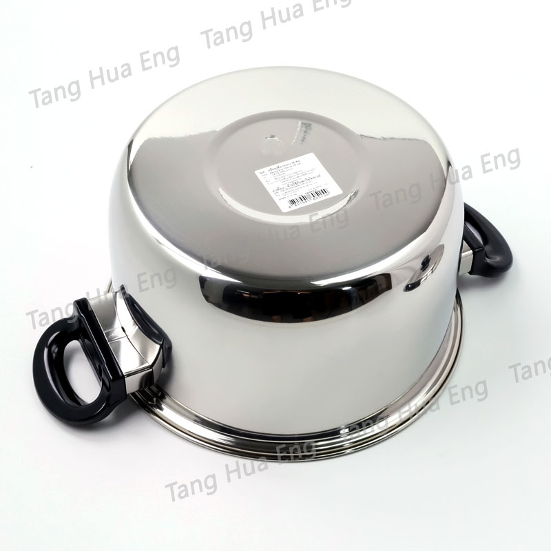 Zebra หม้อหุงต้มสเตนเลส 2 หู ขนาด 28 ซม. Merry ตราหัวม้าลาย