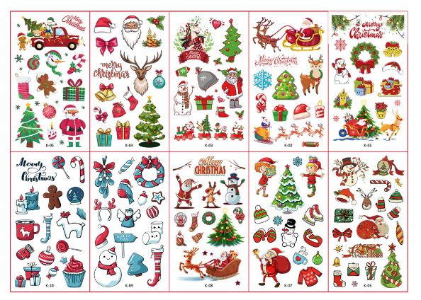 สติกเกอร์ แทททู ฮาโลวีน โพนี่ เมอเมด มีให้เลือกแบบเรืองแสงกับไม่เรืองแสง