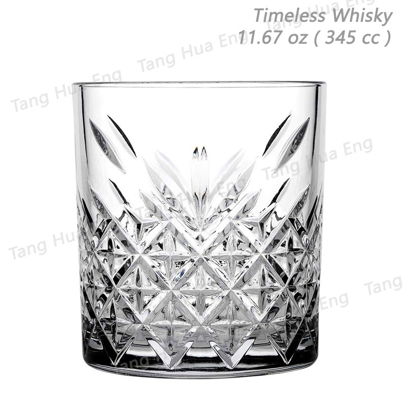 ( 12 ใบ ) แก้วน้ำ แก้วร็อค Pasabahce Timeless Whisky 345 cc. #52790-1081303