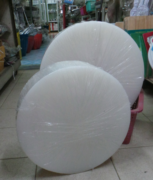 เขียงทรงกลม สีขาว ขนาด 40 ซม. 008-CB-4012