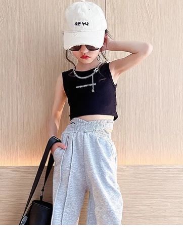 ชุดเต้น ชุด cover dance เสื้อคอวี+กางเกงขายาว