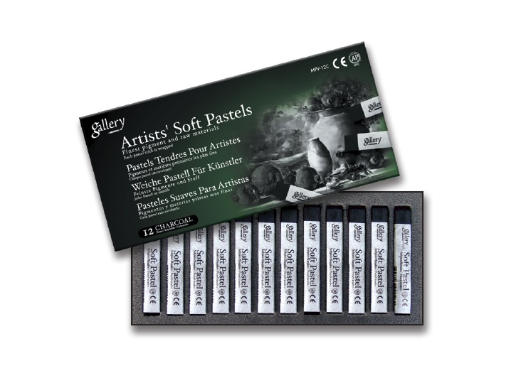 ชุดสีชอล์ค Mungyo Gallery Artists' Soft Pastel 12สี Charcoal