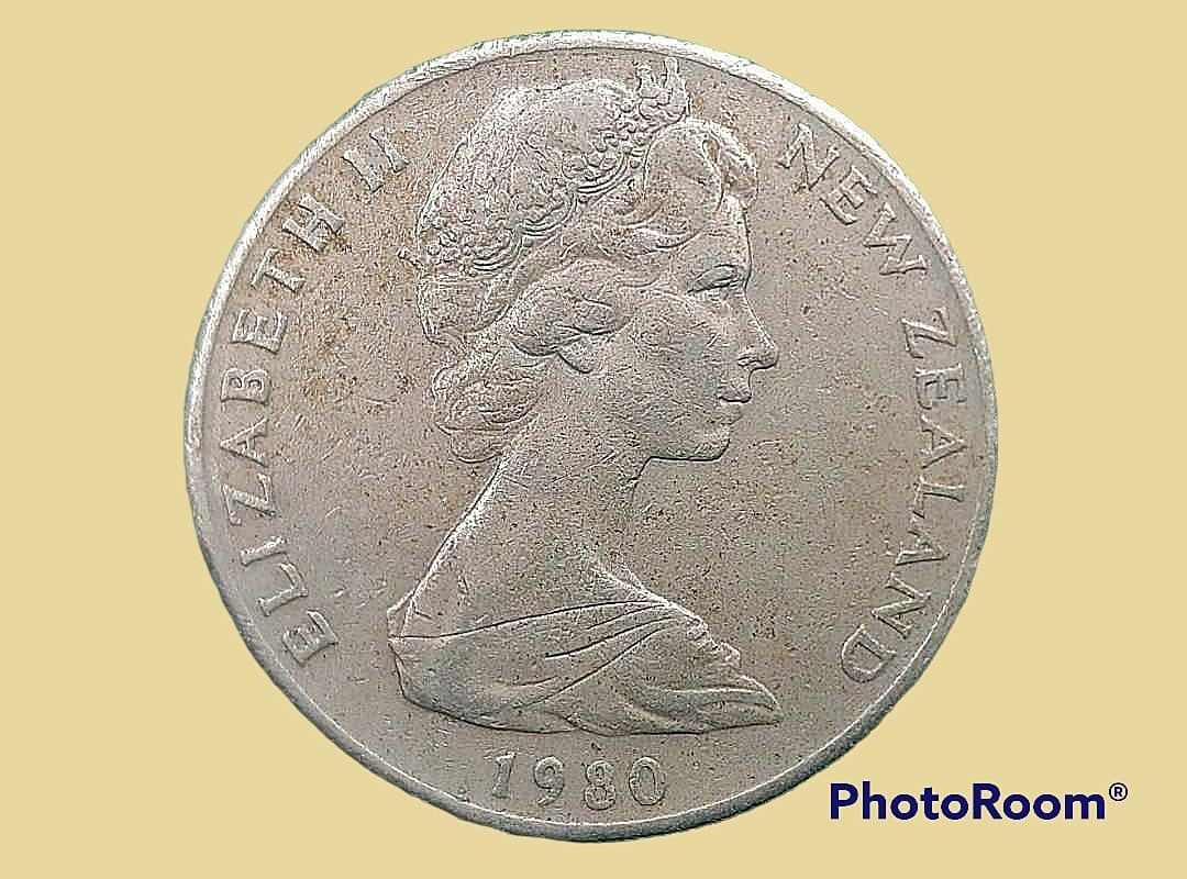 เหรียญ เงินหมุนเวียน นิวซีแลนด์ 50 Cents (Endeavour) 1980