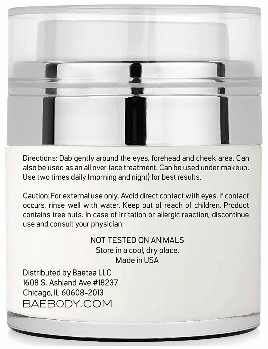 "Best Seller" Baebody Eye Cream for Dark Circles,Puffiness,Wrinkles and Bags - The Most Effective Anti Aging Eye Gel for Under and Around Eye 1.7 fl oz(50 ml)