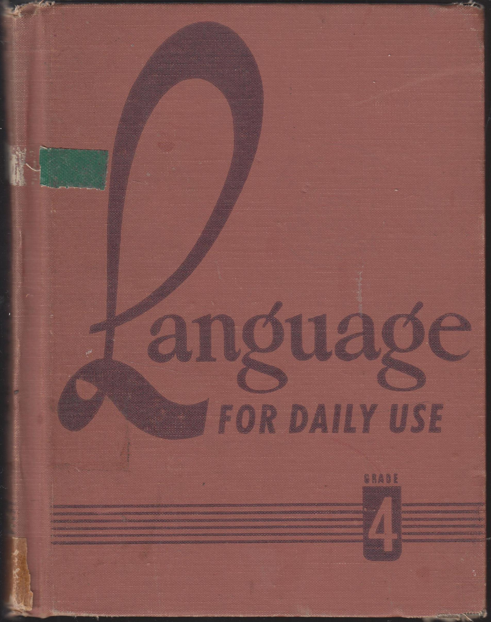 LANGUAGE FOR DAILY USE GRADE 4