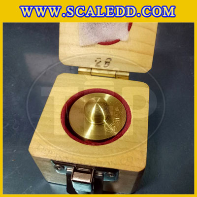 ตุ้มน้ำหนักทองเหลืองมาตรฐาน50g สำหรับสอบเทียบเครื่องชั่งน้ำหนักดิจิตอลทุกชนิด สอบเทียบน้ำหนักชั่งไม่เกิน50g