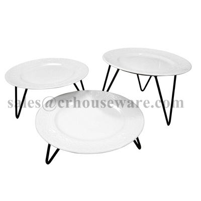 ชั้นโชว์อาหาร ชั้นโชว์ผลไม้ 3 ขา S 005-HR-013S The show food / The show fruit put floor base 3 legs. S